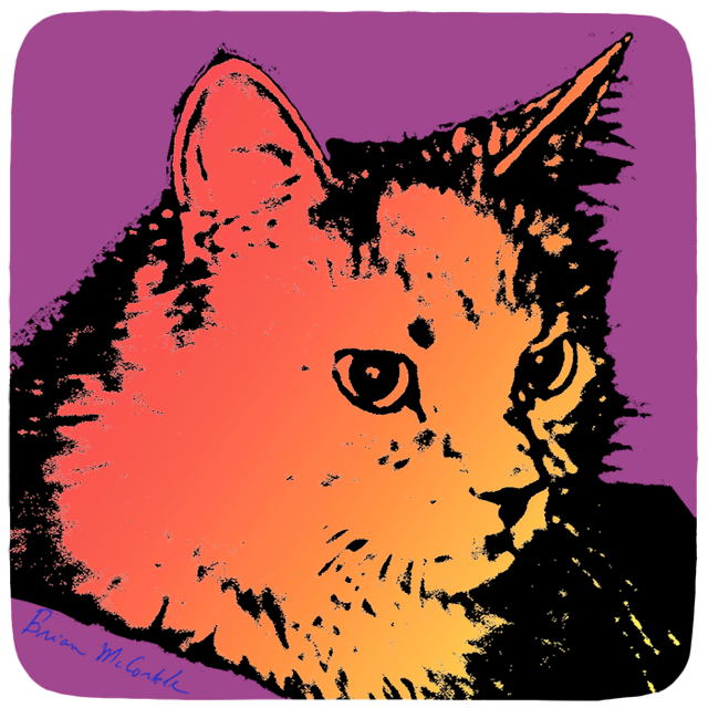 (image for) Fluffy Gradient Violet